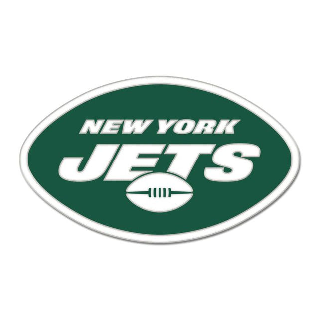 Tarjeta de joyería con pin esmaltado de colección principal de los New York Jets