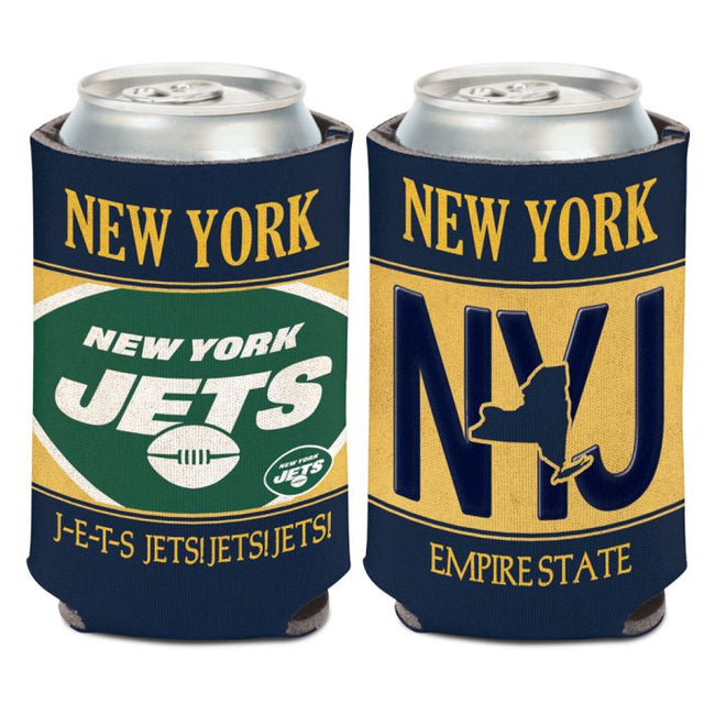 New York Jets STATE PLATE Can Cooler 12 oz.