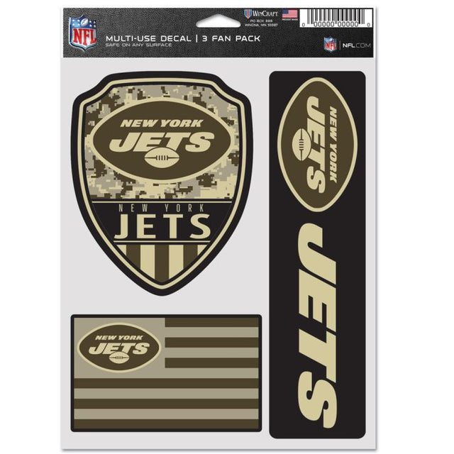 New York Jets Standard Multi Use 3 Fan Pack