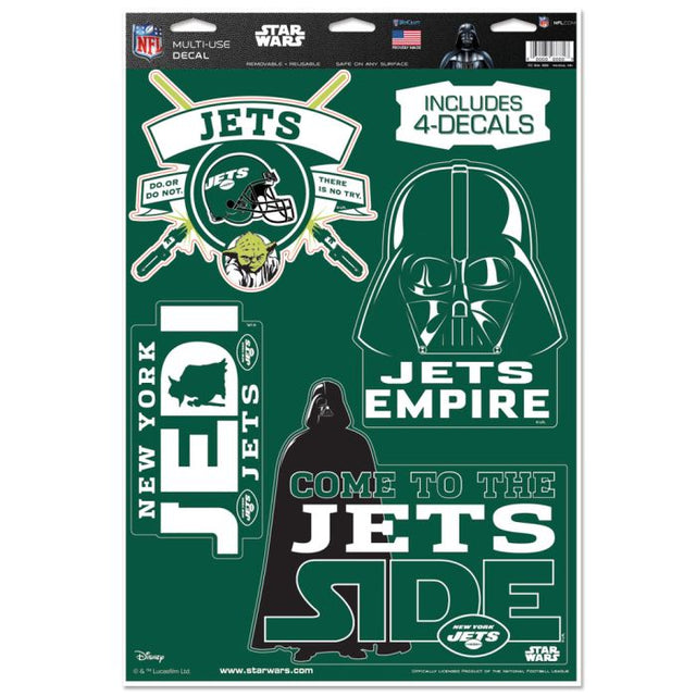 Calcomanía multiusos de Star Wars de los New York Jets, 11 x 17 pulgadas