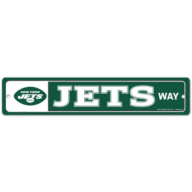 Letrero de calle/zona de los New York Jets de 3,75" x 19"