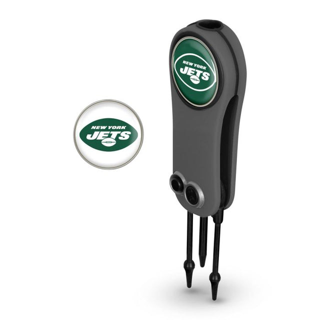 Herramienta y marcadores para reparar navajas automáticas de los New York Jets