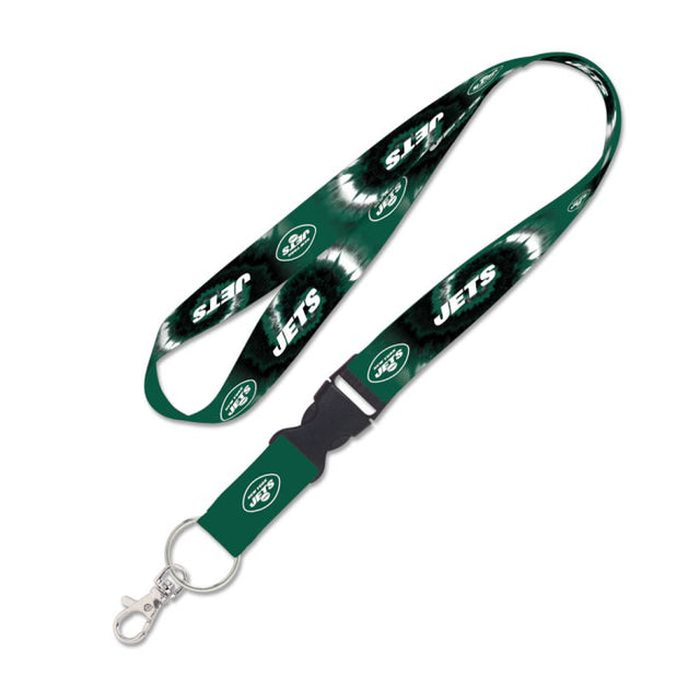 New York Jets Tie Dye Lanyard w/detachable buckle 1"