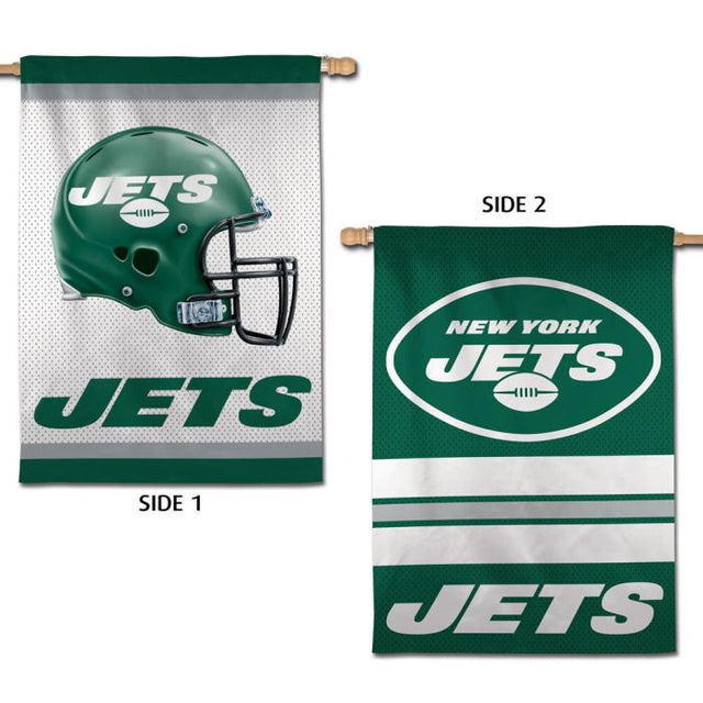 Bandera vertical de los New York Jets de 2 lados, 28" x 40"