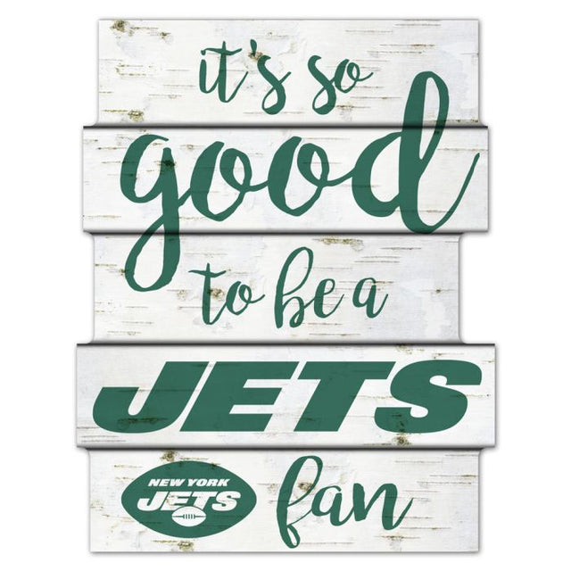 New York Jets Wood Sign 11"X14"