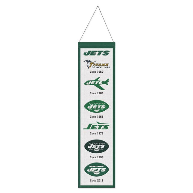 New York Jets Wool Banner 8" x 32"