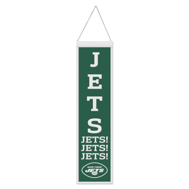 New York Jets Wool Banner 8" x 32"