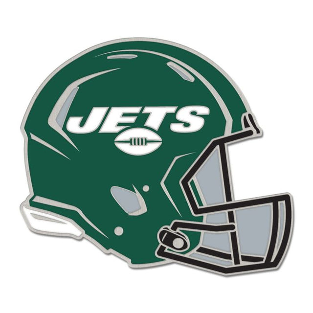 Tarjeta de joyería con pin esmaltado para coleccionistas con casco de los New York Jets