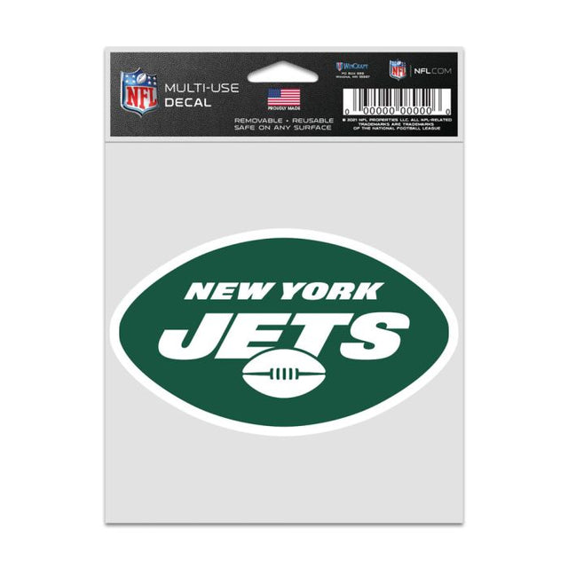 Calcomanías para fanáticos con el logotipo de los New York Jets de 3,75" x 5"