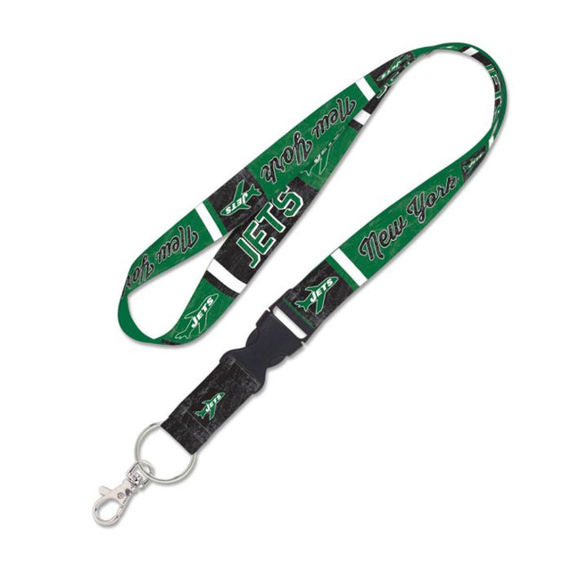 New York Jets retro Lanyard w/detachable buckle 1"