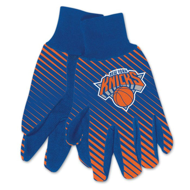 Guantes de dos tonos para adultos de los New York Knicks