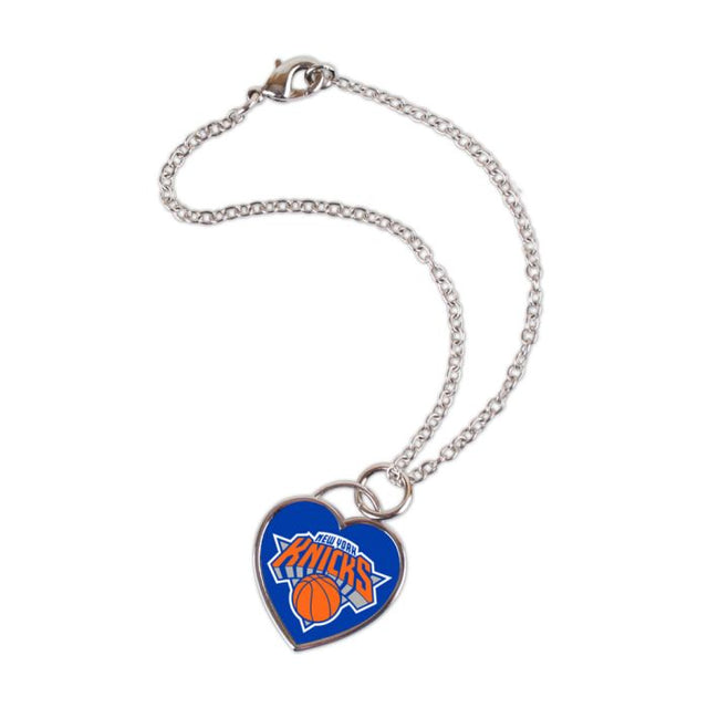 Pulsera de los New York Knicks con corazón en 3D