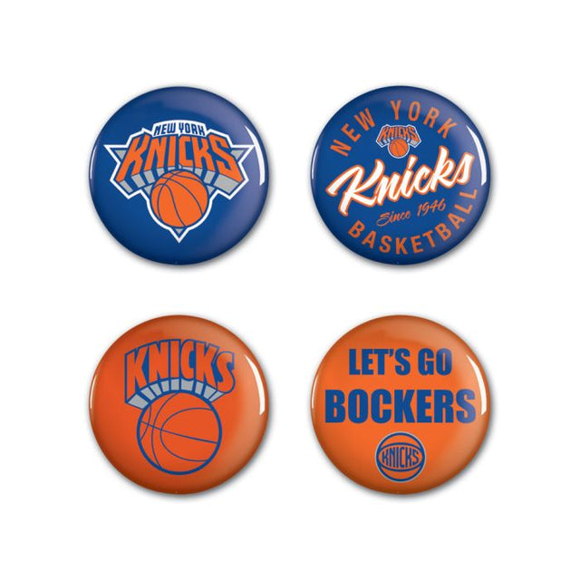 New York Knicks Button 4 Pack 1 1/4" Rnd