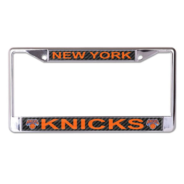 New York Knicks CARBON Lic Plt Frame S/L Printed