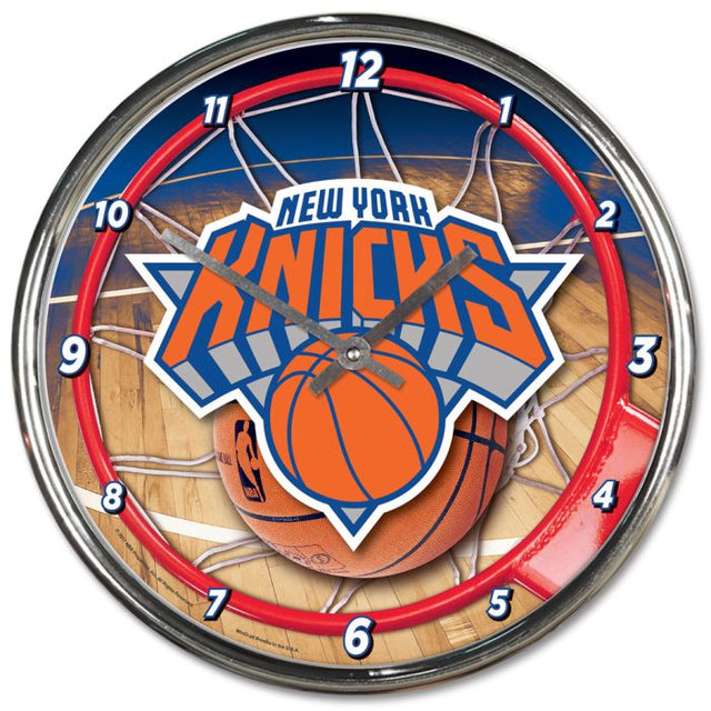 New York Knicks Chrome Clock