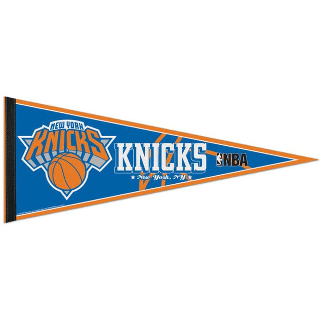 Banderín clásico de los New York Knicks, en cartulina de 12" x 30"