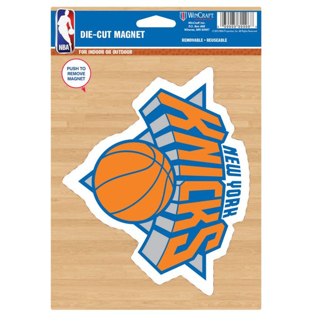 Imán troquelado con el logotipo de los New York Knicks, 6,25" x 9"