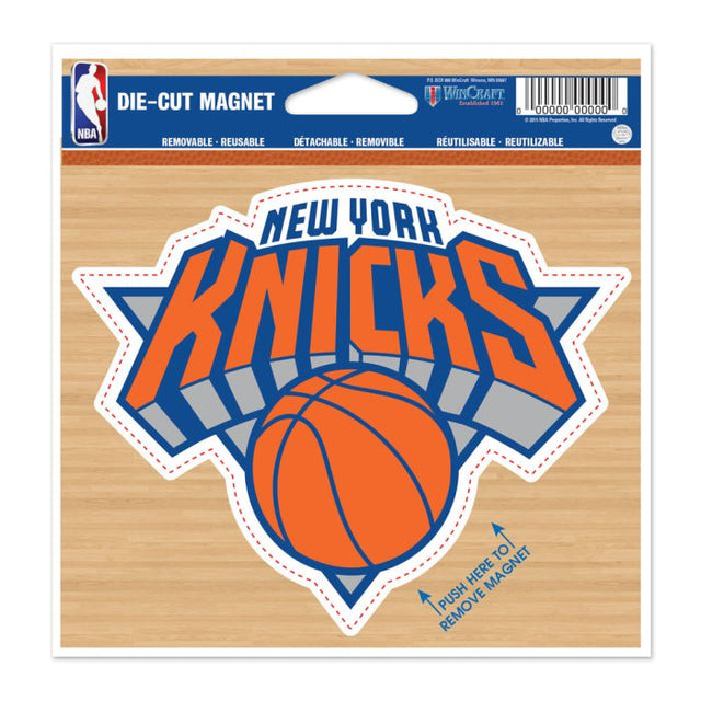 Imán troquelado de los New York Knicks de 4,5" x 6"