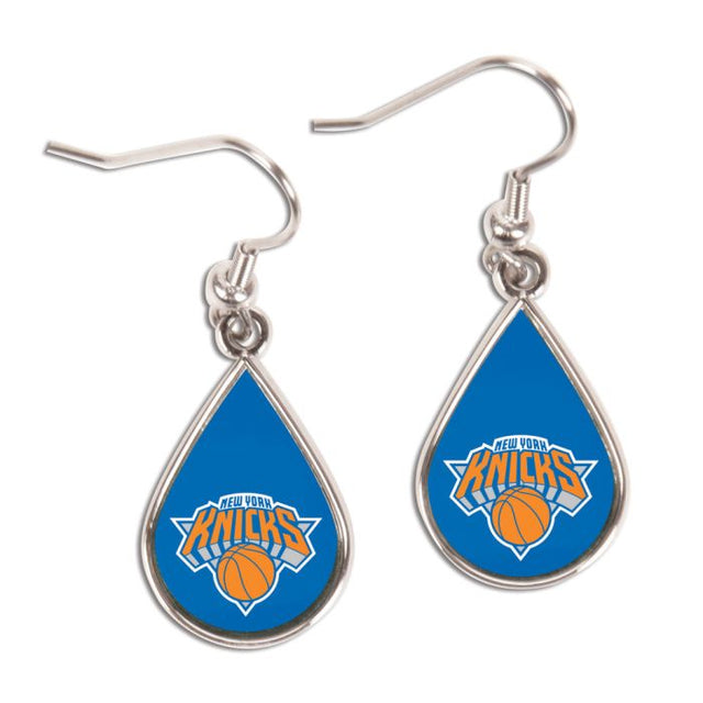 Pendientes de los New York Knicks con forma de lágrima