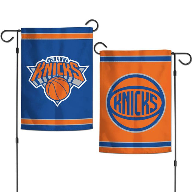 Banderas de jardín de los New York Knicks de 2 lados, 12,5" x 18"