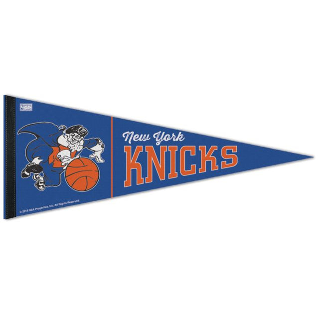 Banderín de primera calidad de New York Knicks/Hardwoods HARDWOOD CLASSIC de 12" x 30"