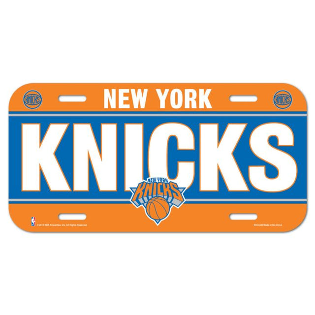 New York Knicks License Plate