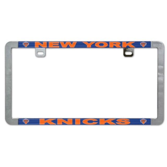 Marco delgado para placa de licencia de metal de los New York Knicks