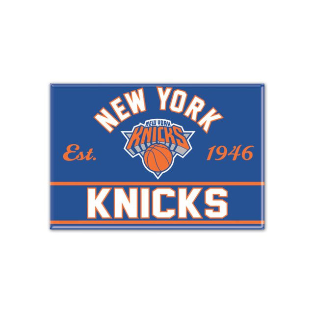 Imán de metal de los New York Knicks de 2,5" x 3,5"