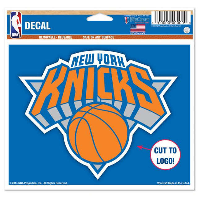 Calcomanía multiusos de los New York Knicks: logotipo recortado de 5" x 6"