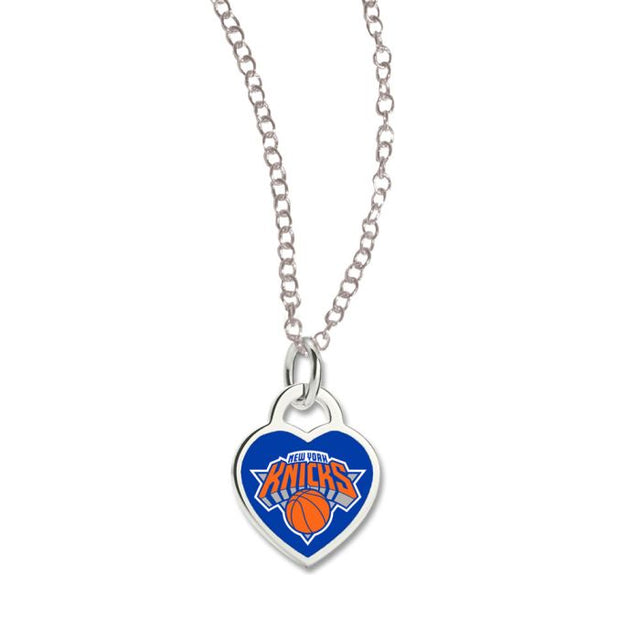 New York Knicks Necklace w/3D Heart