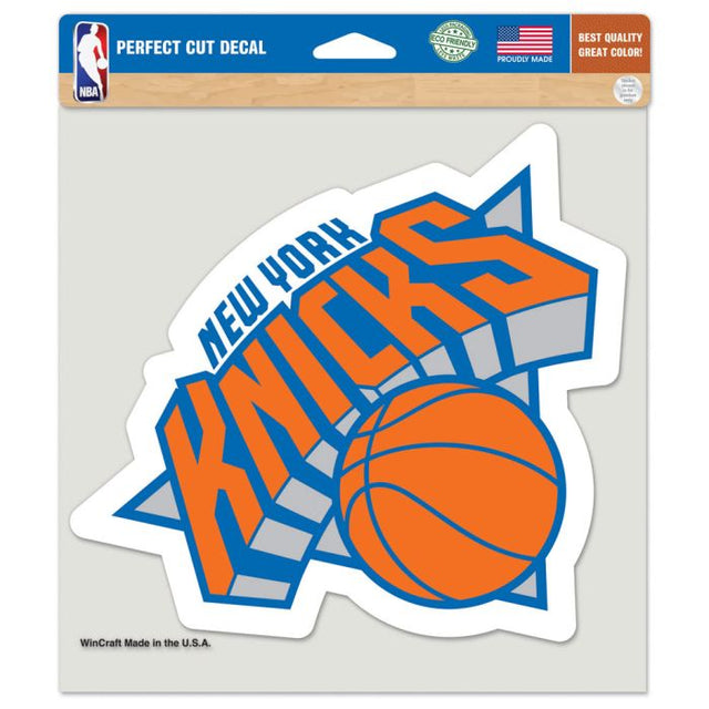 Calcomanía de color de corte perfecto de los New York Knicks de 8" x 8"
