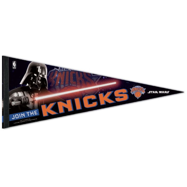 Banderín premium de Star Wars de los New York Knicks de 12" x 30"