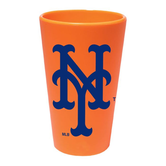 Vaso de pinta de silicona de 16 oz de los New York Mets