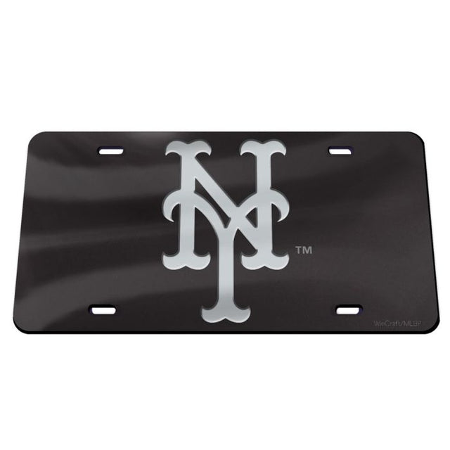 New York Mets BLACK Acrylic Classic License Plates