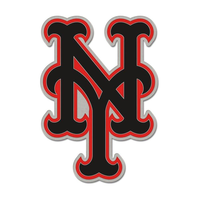 New York Mets Black / Orange Collector Enamel Pin Jewelry Card