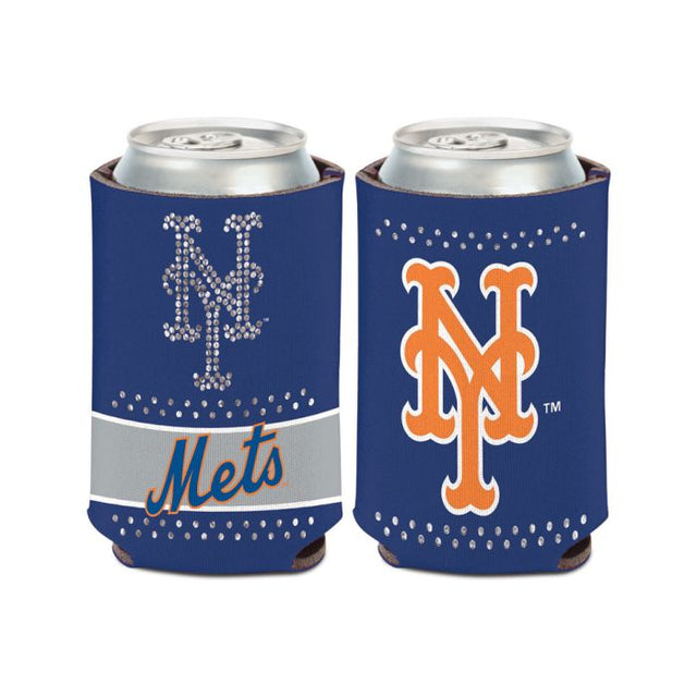 New York Mets Bling Can Cooler 12 oz.