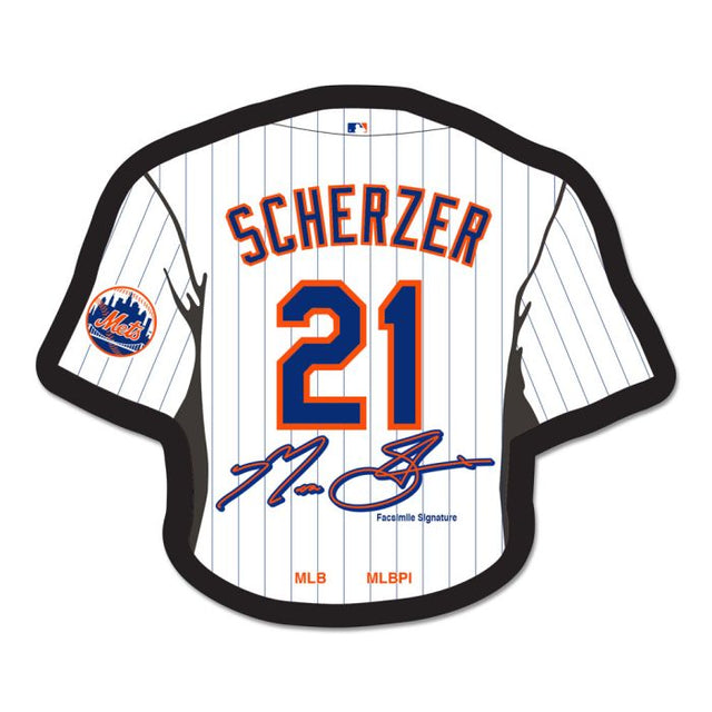 Tarjeta de joyería con pin de colección de los Mets de Nueva York de Max Scherzer