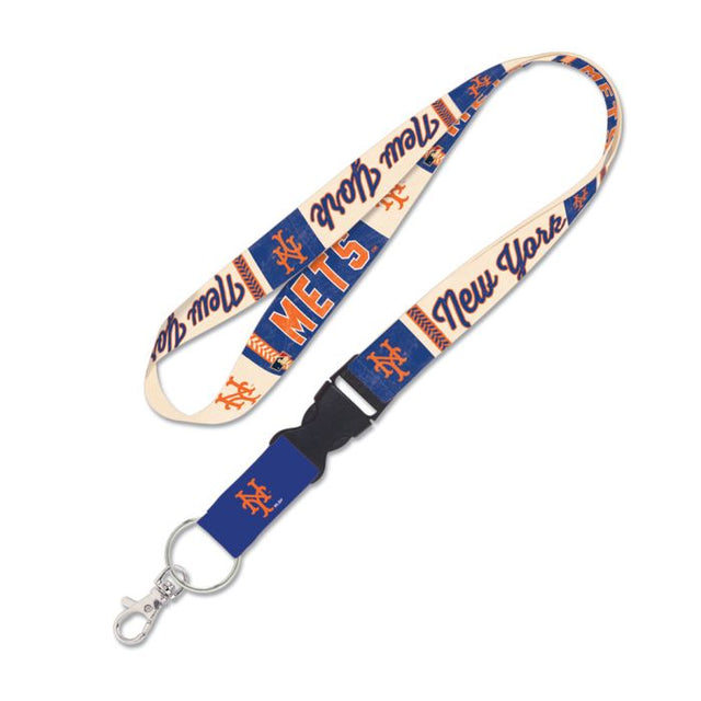 Cordón de los New York Mets/Cooperstown con hebilla desmontable de 1"