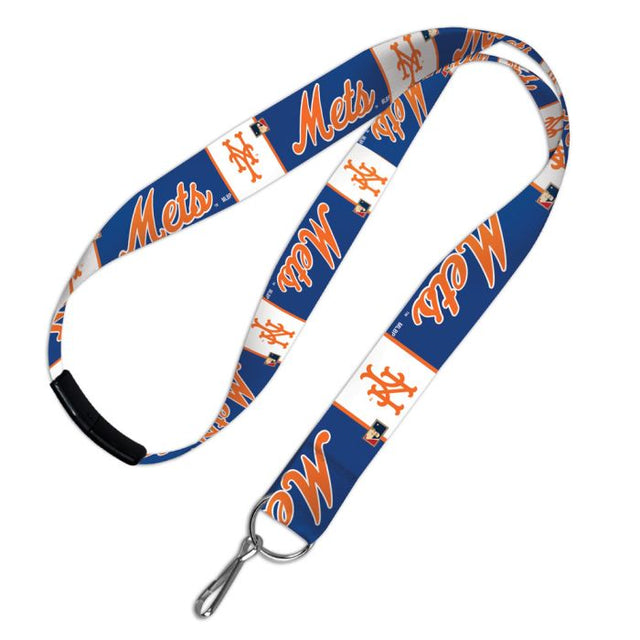 Cordones de los New York Mets/Cooperstown con cierre de seguridad de 1"