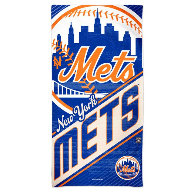 Toalla de playa Spectra de los New York Mets/Cooperstown, 30" x 60"