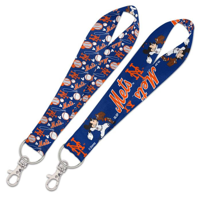 Correa para llaves con cordón de Mickey Mouse de 1 pulgada de los New York Mets/Disney