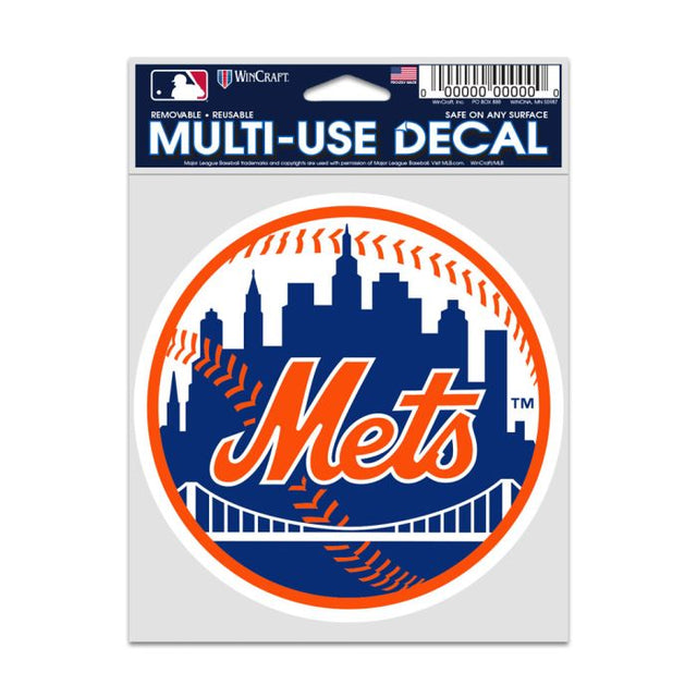 Calcomanías para fanáticos de los Mets de Nueva York de 3,75" x 5"