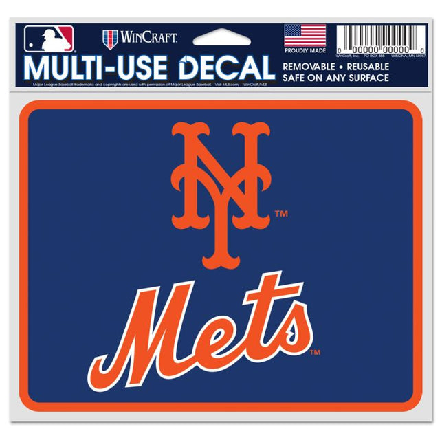 Calcomanías para fanáticos de los Mets de Nueva York de 5" x 6"