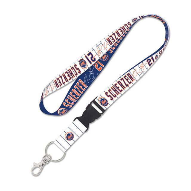 New York Mets Lanyard w/detachable buckle 1" Max Scherzer