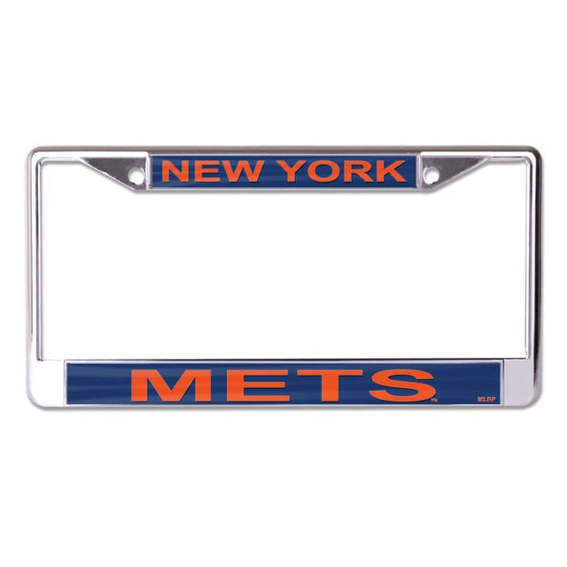 New York Mets Lic Plt Frame S/L Printed