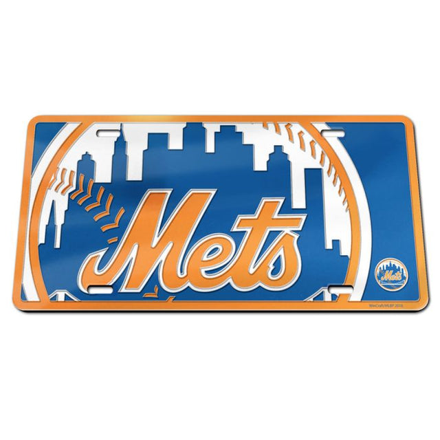 Matrícula acrílica especial MEGA de los New York Mets