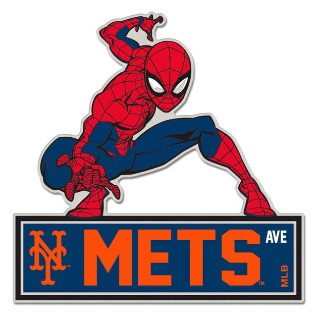 Tarjeta de joyería con pin de colección de MARVEL de los New York Mets/Marvel (c) 2021