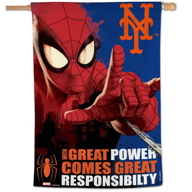 Bandera vertical de Marvel de los Mets de Nueva York (c) 2021 de 28" x 40"