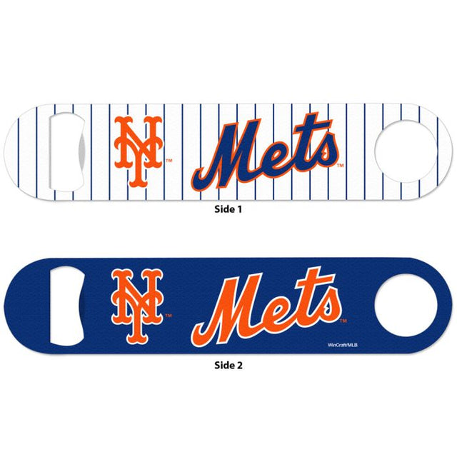 Abridor de botellas de metal de los New York Mets de 2 lados