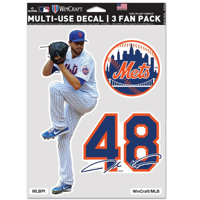 Paquete multiusos para 3 fanáticos de los Mets de Nueva York, Jacob deGrom